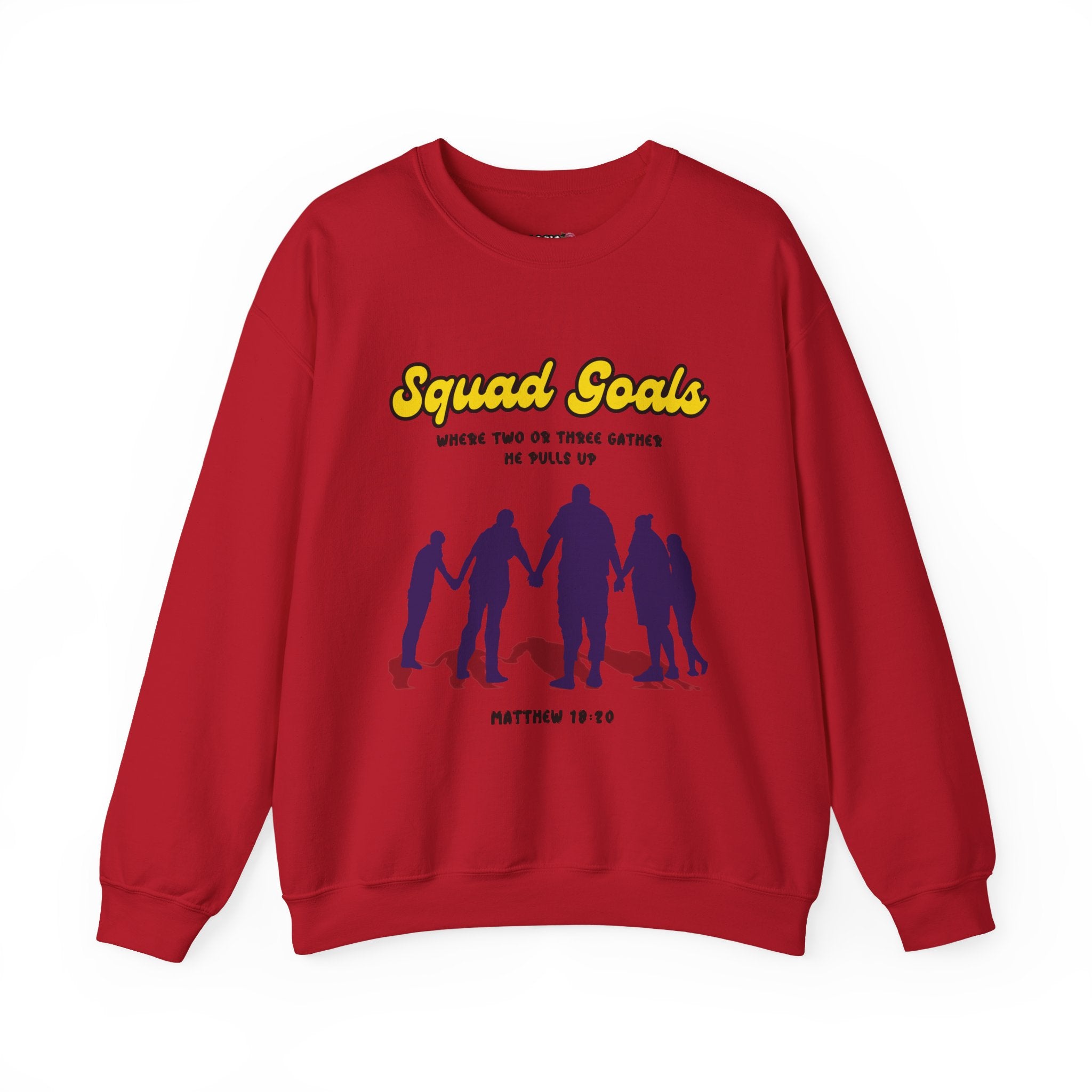 Squad Goals Crewneck Sweatshirt - Cozy Unisex Apparel, Perfect Gift, Group Hangouts, Motivational Wear, Casual Style