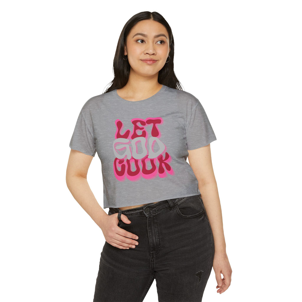 'Let God Cook' Women's Crop Top