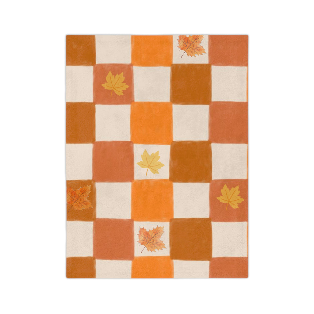 Cozy Autumn Blanket, Fall Decor Throw, Harvest Season Microfiber, Plush Blanket for Living Room, Thanksgiving Gift