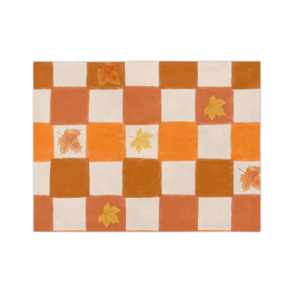 Cozy Autumn Blanket, Fall Decor Throw, Harvest Season Microfiber, Plush Blanket for Living Room, Thanksgiving Gift