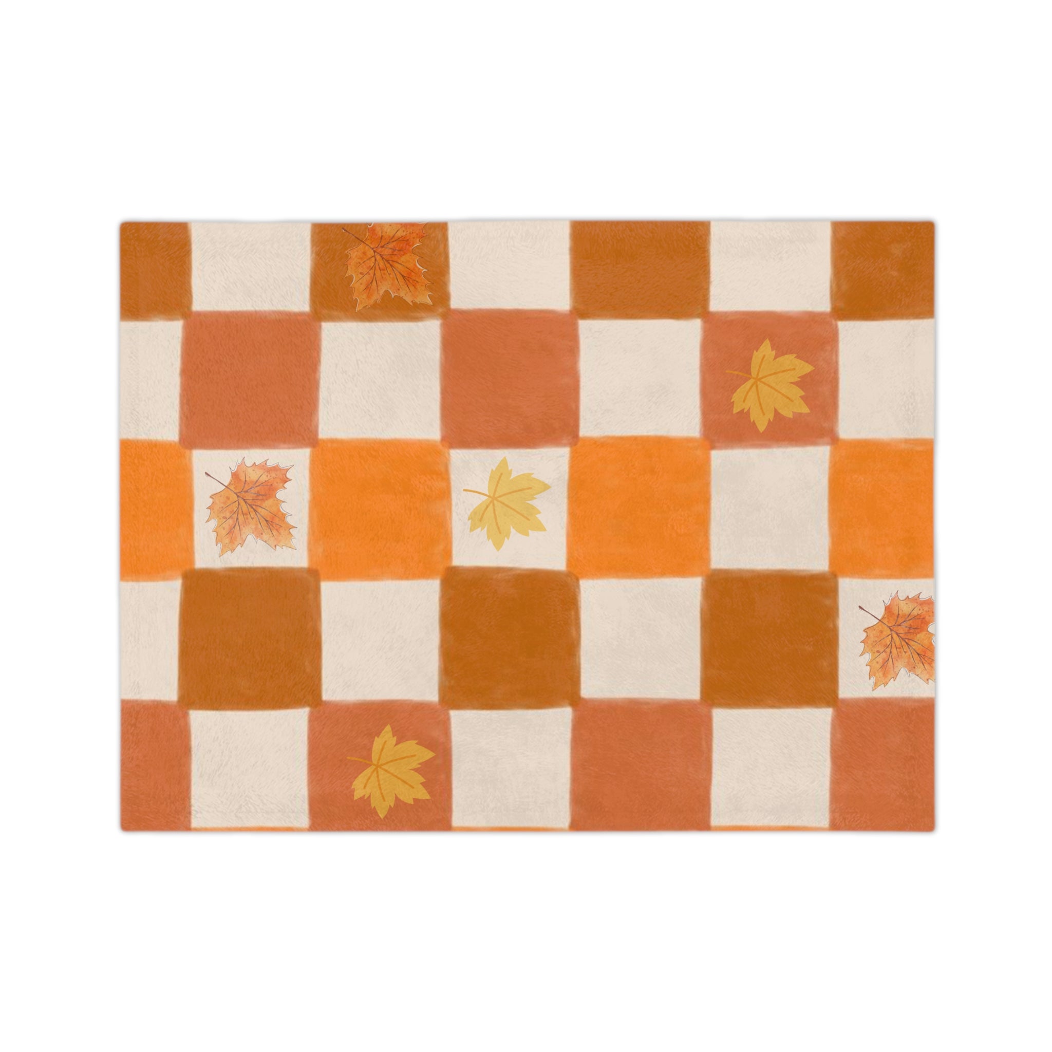 Cozy Autumn Blanket, Fall Decor Throw, Harvest Season Microfiber, Plush Blanket for Living Room, Thanksgiving Gift