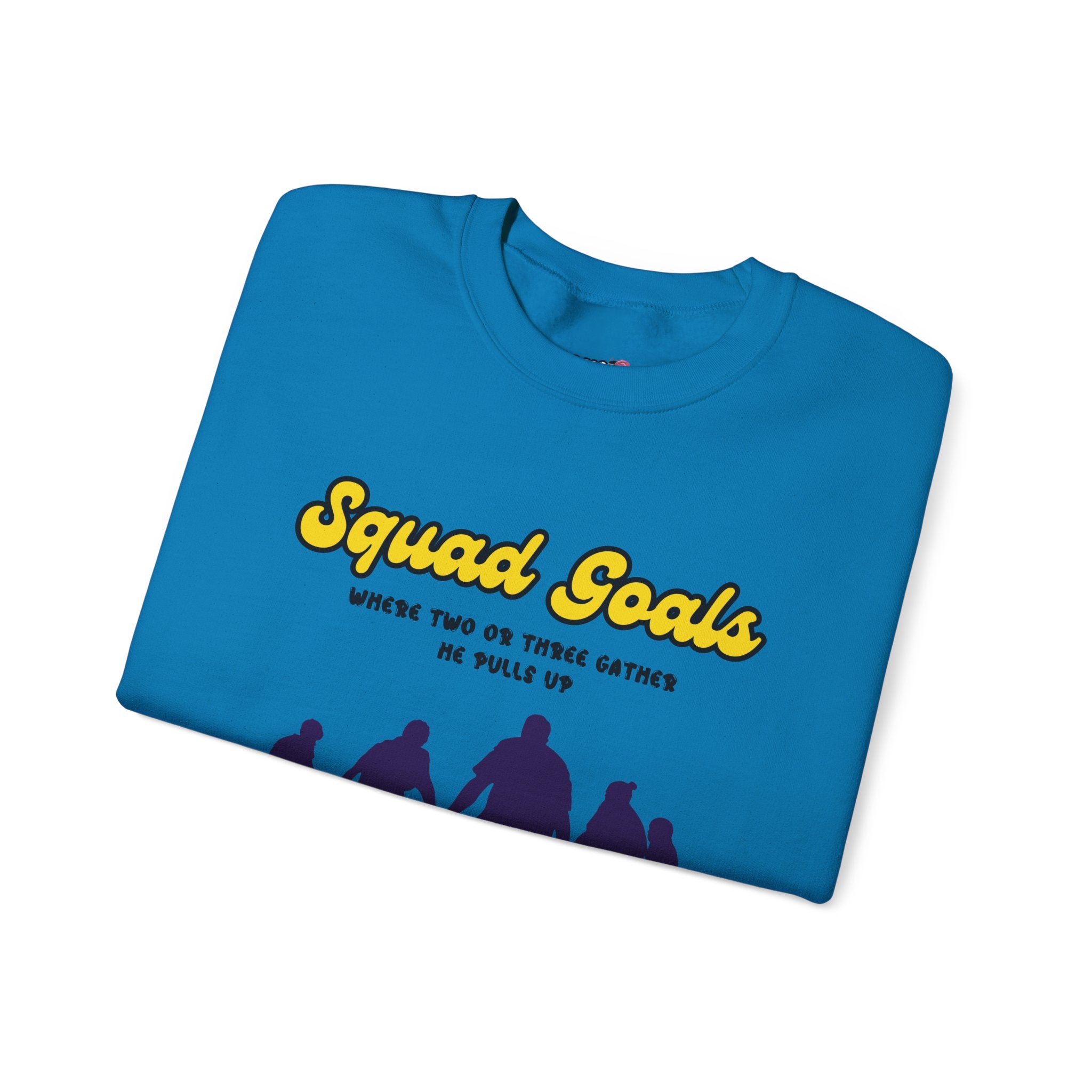 Squad Goals Crewneck Sweatshirt - Cozy Unisex Apparel, Perfect Gift, Group Hangouts, Motivational Wear, Casual Style