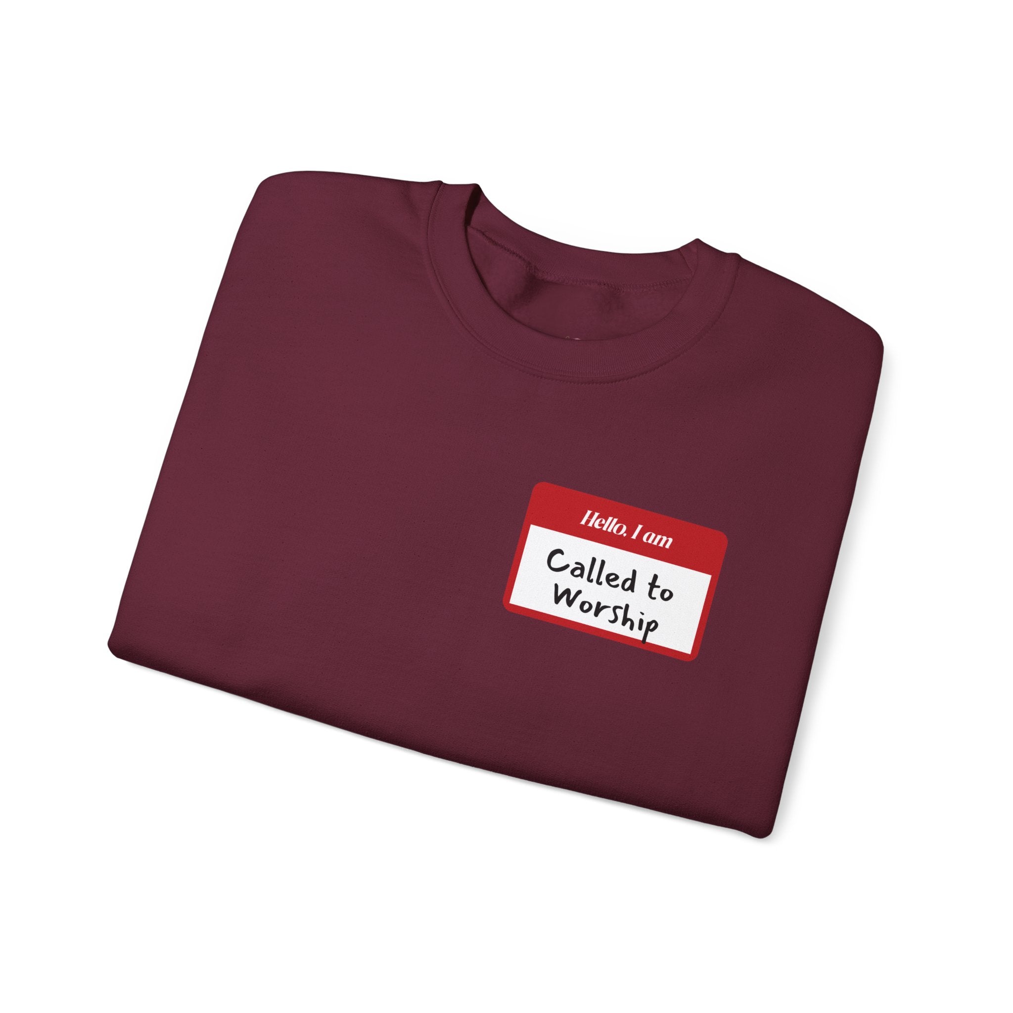 Called to Worship Crewneck Sweatshirt - Comfortable Unisex Apparel, Perfect for Worship, Gifts, Bible Study, Everyday Wear