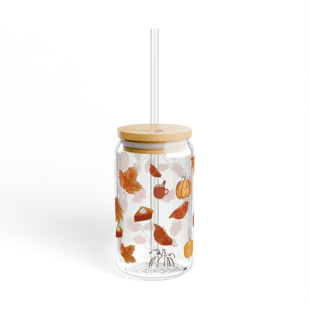 Autumn Themed Sipper Glass, 16oz | Fall Decor | Seasonal Drinkware | Perfect for Cozy Drinks | Thanksgiving Gift Idea | Eco-Friendly [...]
