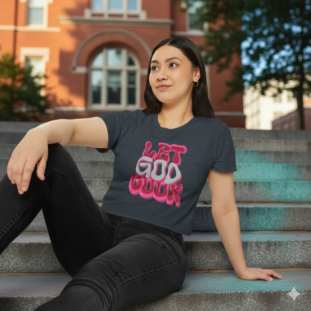'Let God Cook' Women's Crop Top
