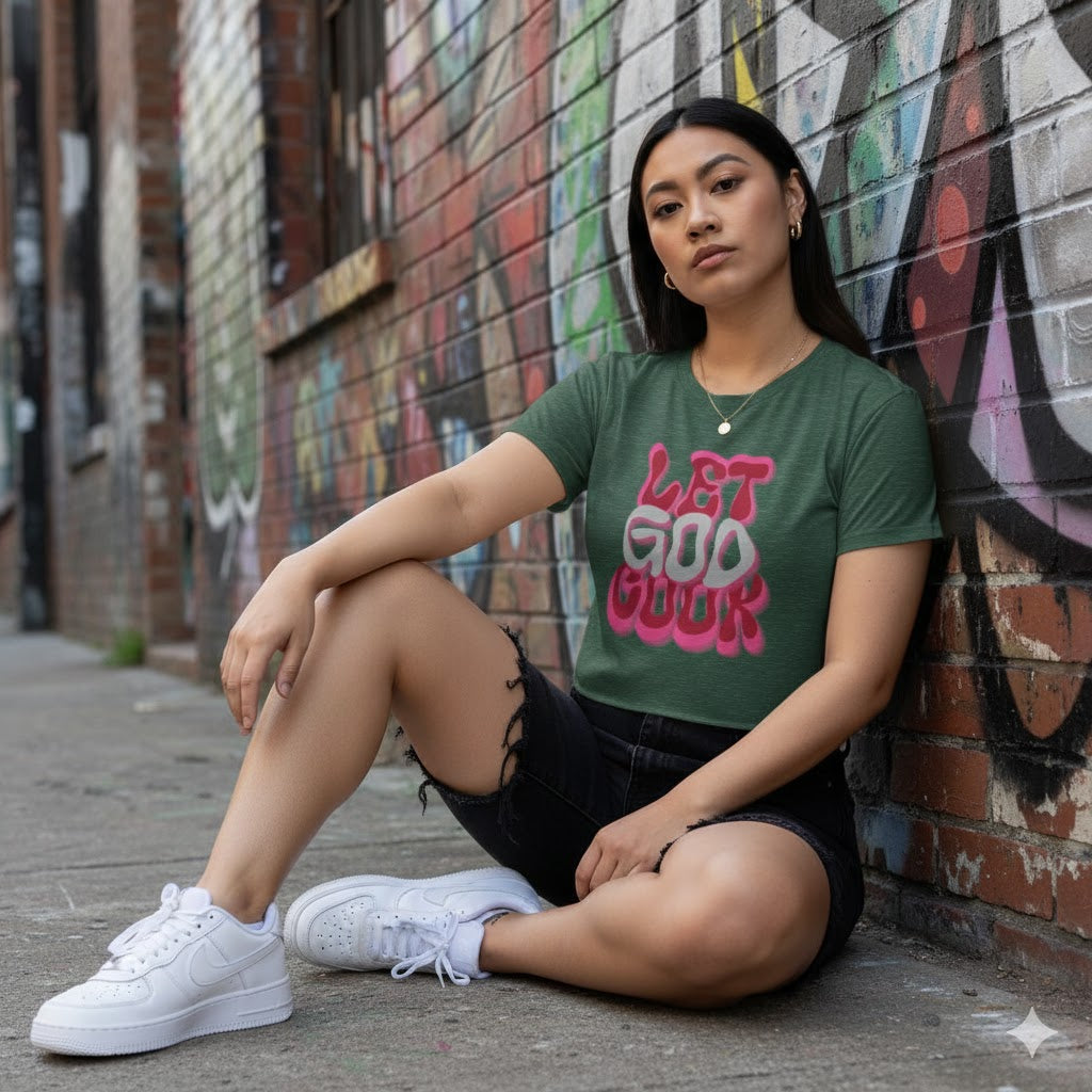 'Let God Cook' Women's Crop Top