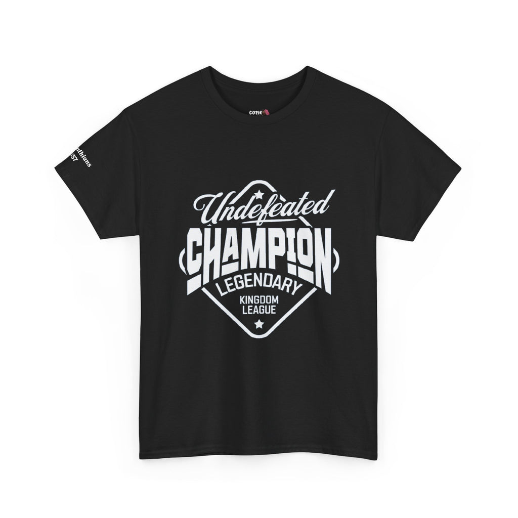 Undefeated Champion Unisex Heavy Cotton- Casual Streetwear, Gift Idea for Sports Lovers, Everyday Wear, Trendy Fashion