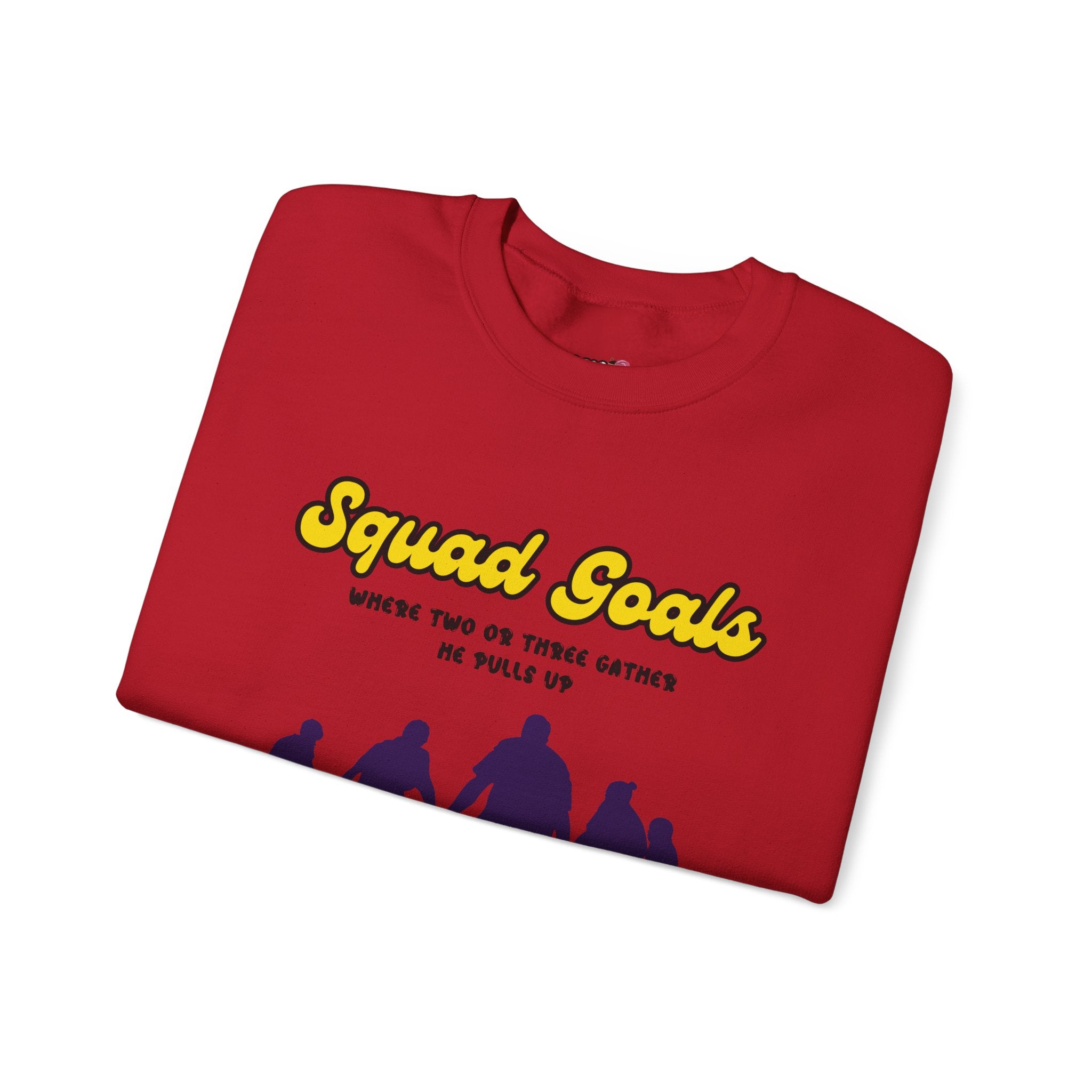 Squad Goals Crewneck Sweatshirt - Cozy Unisex Apparel, Perfect Gift, Group Hangouts, Motivational Wear, Casual Style