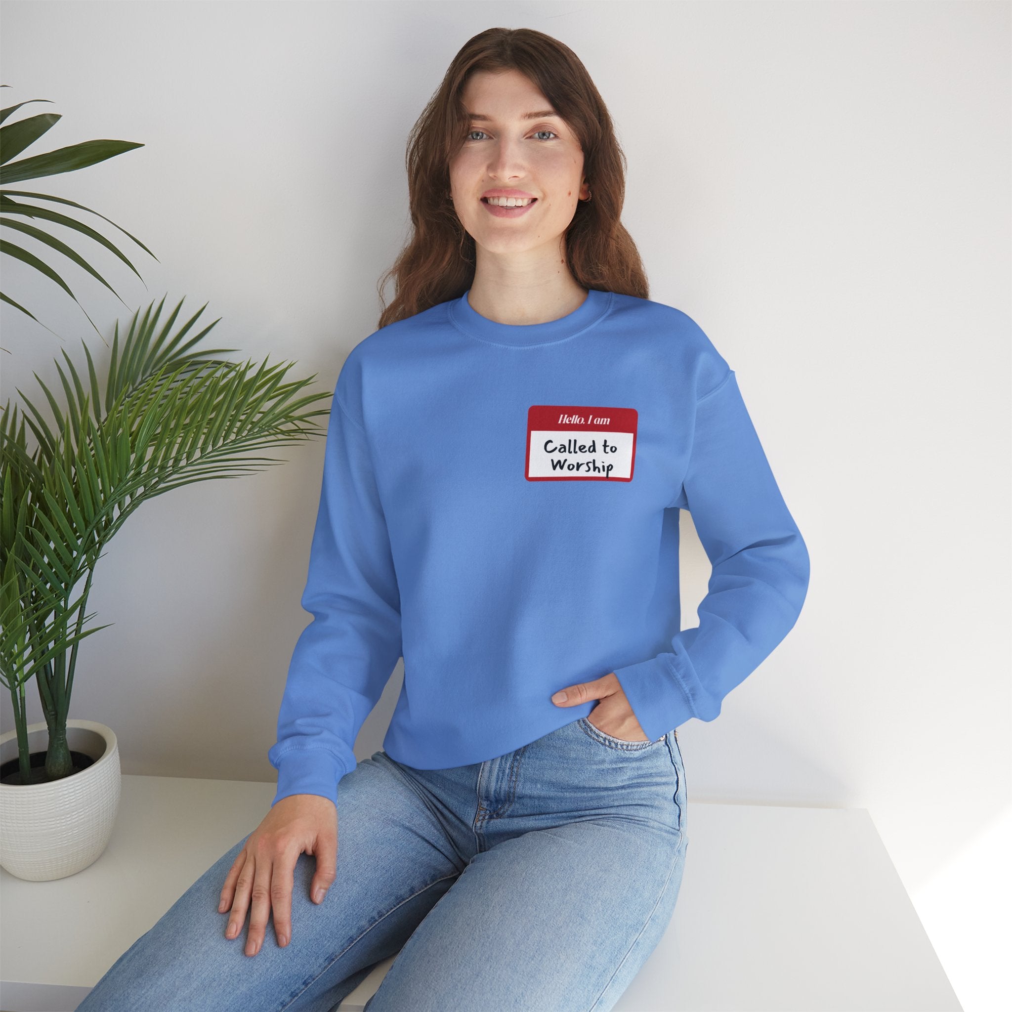 Called to Worship Crewneck Sweatshirt - Comfortable Unisex Apparel, Perfect for Worship, Gifts, Bible Study, Everyday Wear