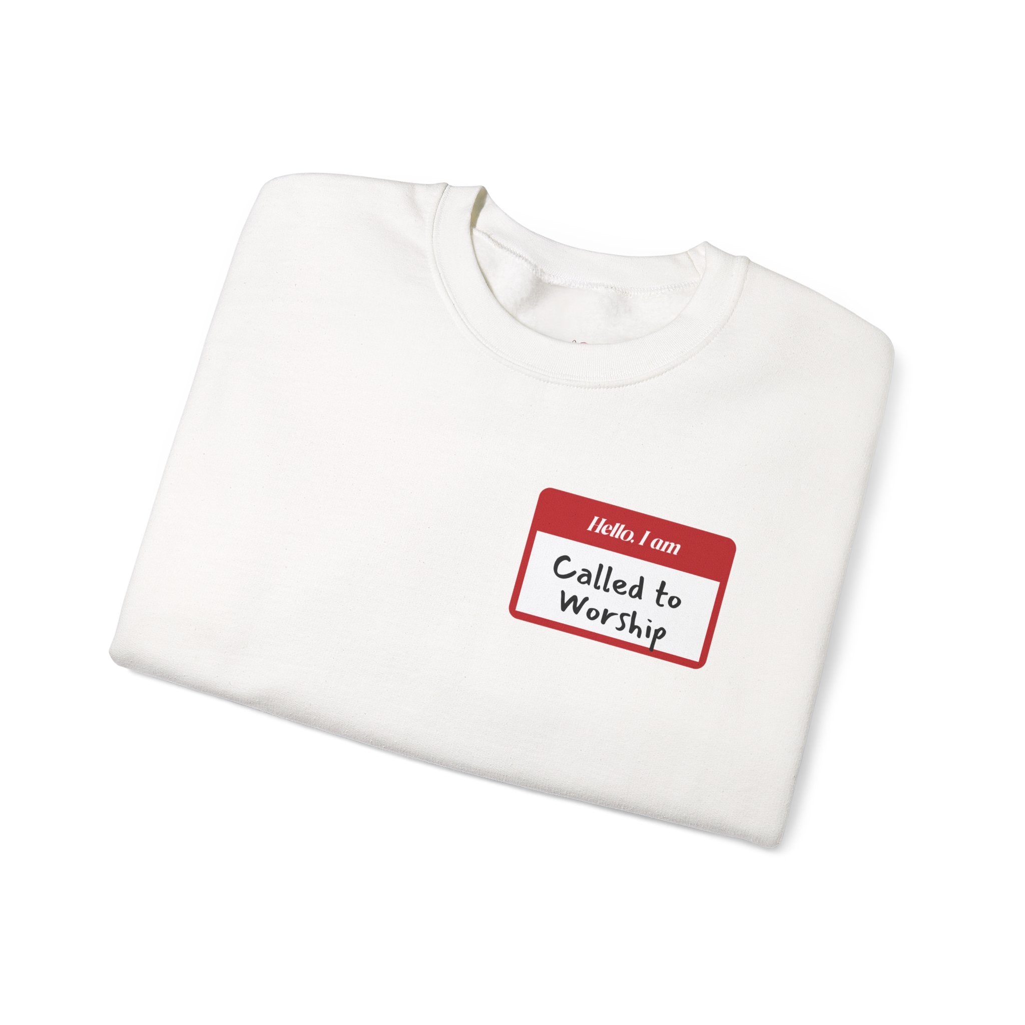 Called to Worship Crewneck Sweatshirt - Comfortable Unisex Apparel, Perfect for Worship, Gifts, Bible Study, Everyday Wear