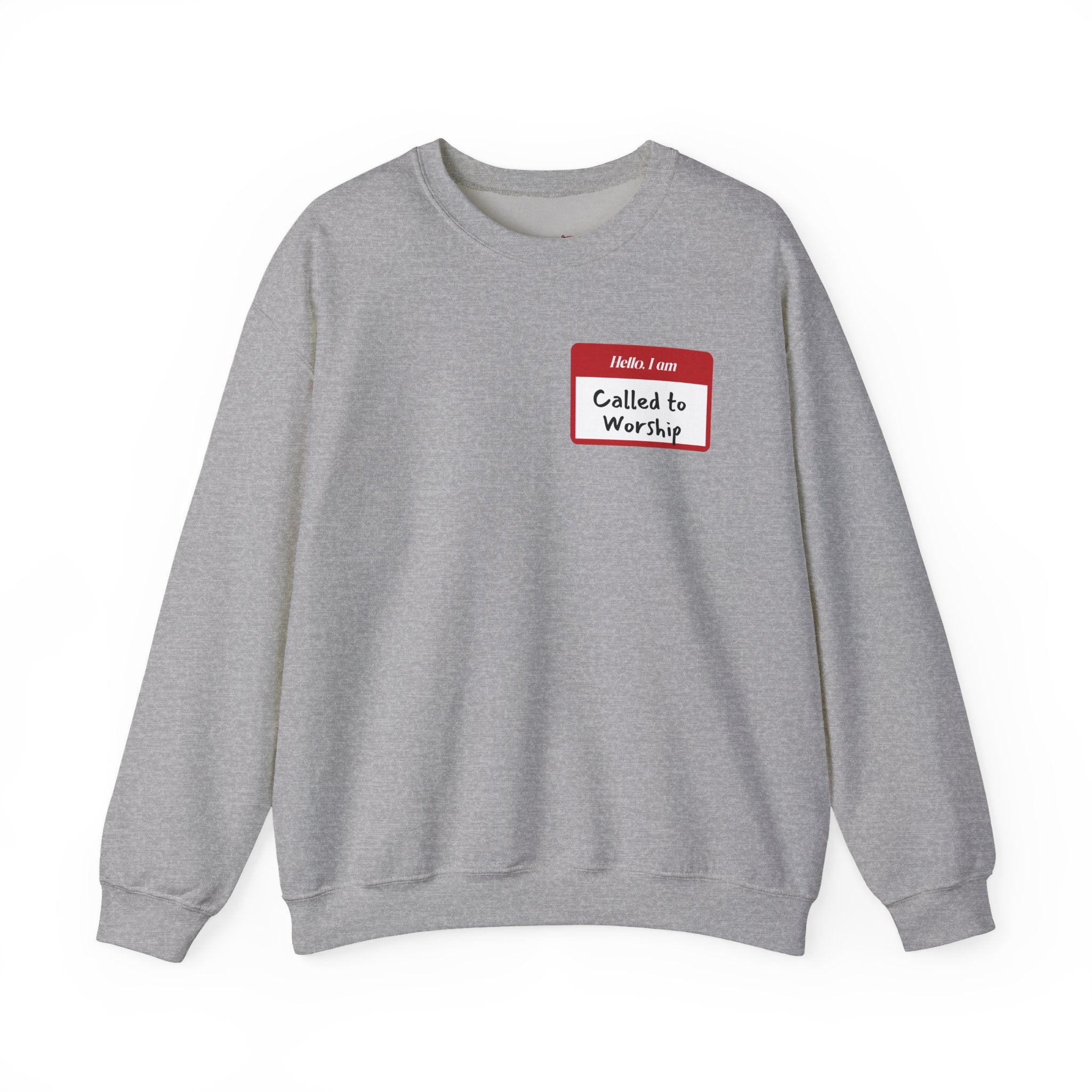 Called to Worship Crewneck Sweatshirt - Comfortable Unisex Apparel, Perfect for Worship, Gifts, Bible Study, Everyday Wear