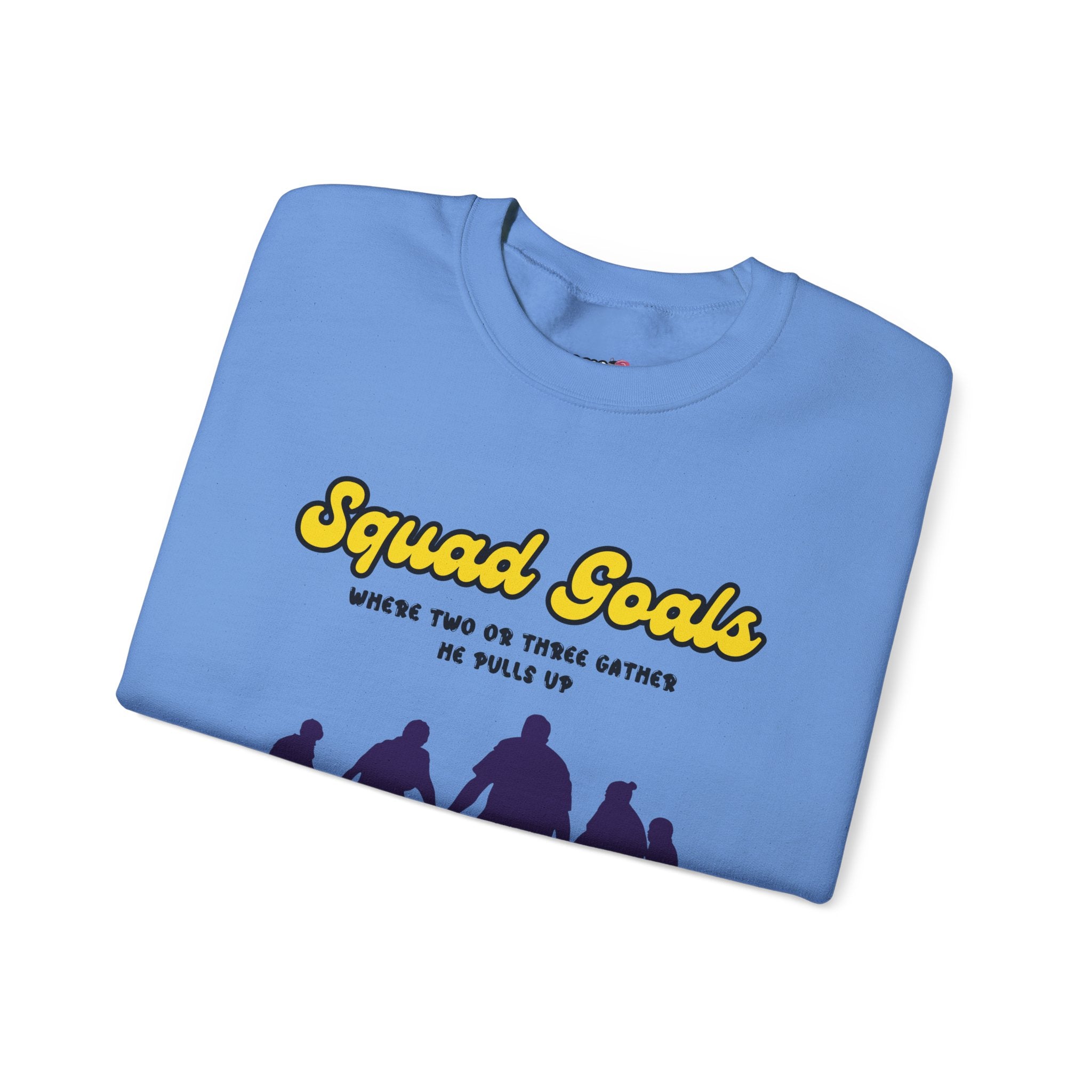 Squad Goals Crewneck Sweatshirt - Cozy Unisex Apparel, Perfect Gift, Group Hangouts, Motivational Wear, Casual Style