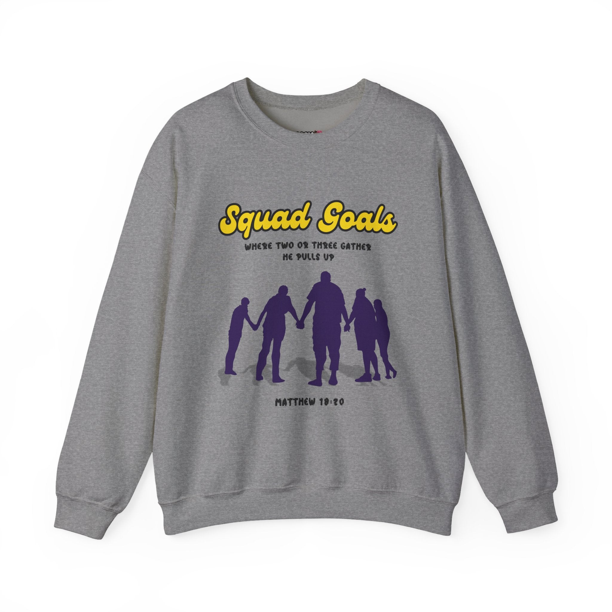 Squad Goals Crewneck Sweatshirt - Cozy Unisex Apparel, Perfect Gift, Group Hangouts, Motivational Wear, Casual Style