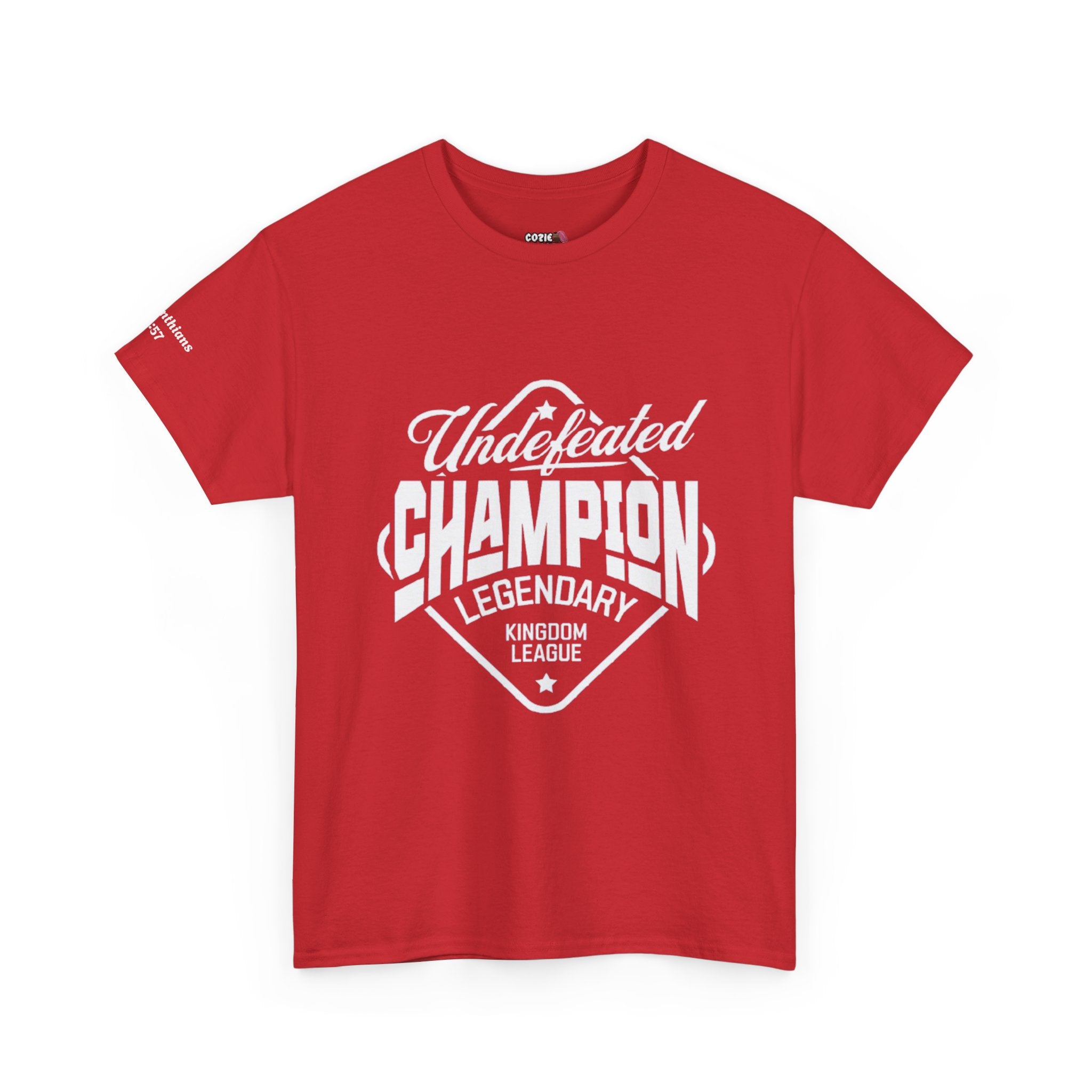 Undefeated Champion Unisex Heavy Cotton- Casual Streetwear, Gift Idea for Sports Lovers, Everyday Wear, Trendy Fashion