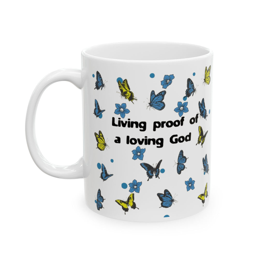 Butterfly-Inspired Inspirational Ceramic Mug | Perfect Gift for Nature Lovers, Motivational Quote, Home Decor, Coffee Lovers, Eco-Friendly