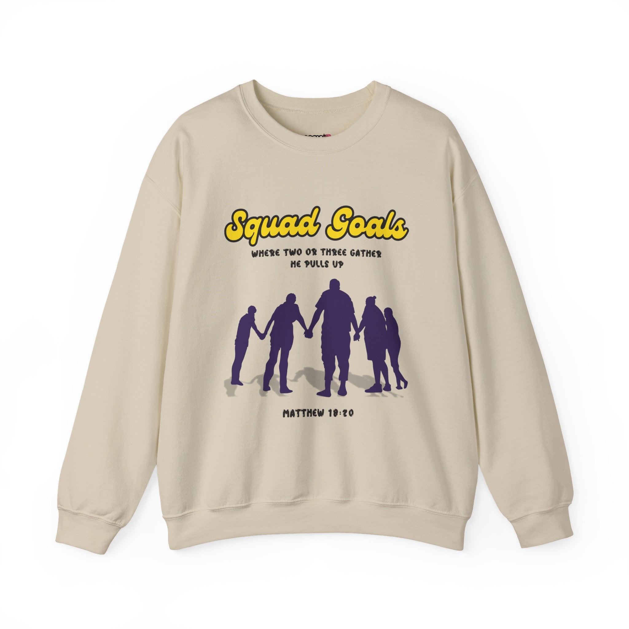 Squad Goals Crewneck Sweatshirt - Cozy Unisex Apparel, Perfect Gift, Group Hangouts, Motivational Wear, Casual Style